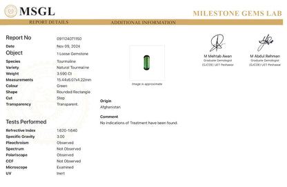 Natural Tourmaline - 3.590 Ct