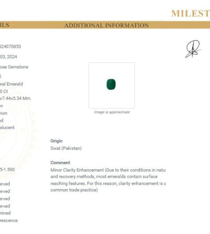 Natural Emerald 2.430 Ct