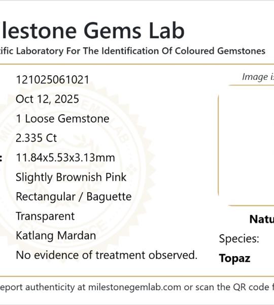 2.335 Ct Natural Topaz