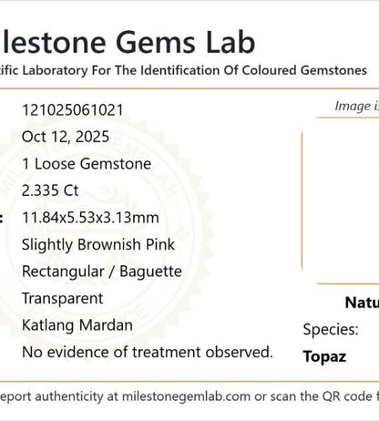 2.335 Ct Natural Topaz