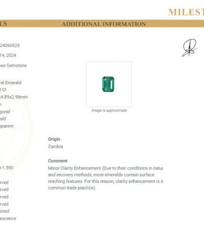 Natural Emerald 0.790 Ct